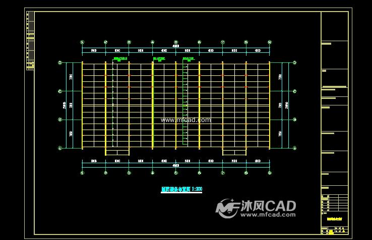 金景石材公司钢结构工程 - autocad厂区规划图纸 - 沐风图纸